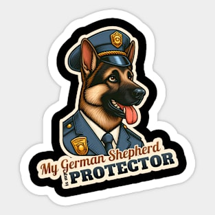 German Shepherd  Police Sticker